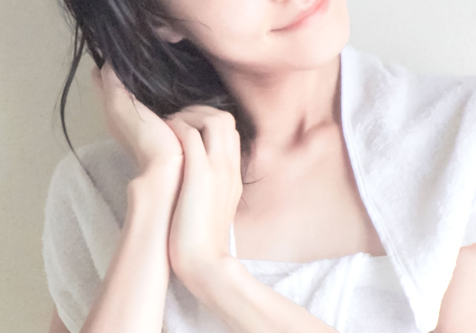 毛先になじませている画像