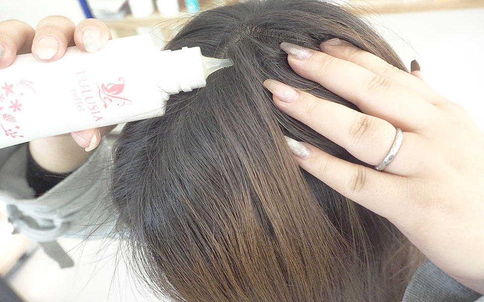 ルルシアルフレを付けている写真