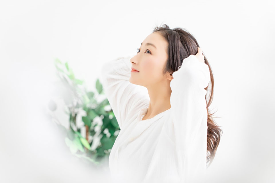 育毛剤なじませる