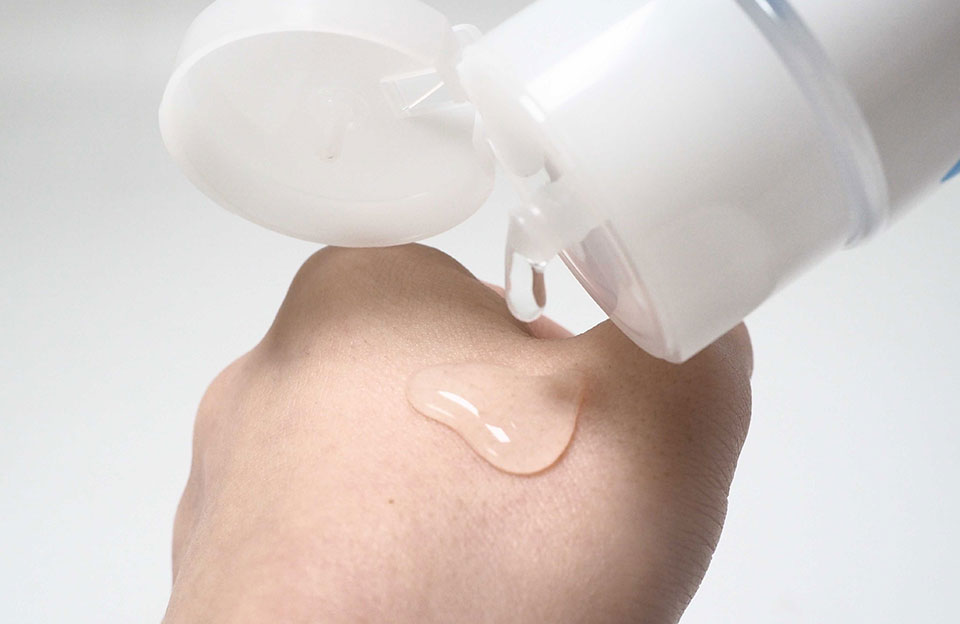 ぷるっとしずく化粧水使用感写真