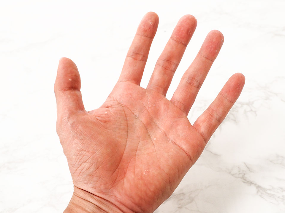 クレンジング洗浄後の色落ち