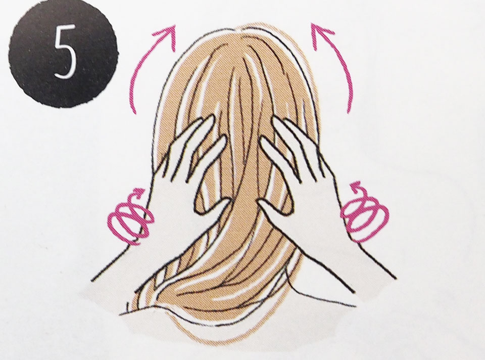 クレムドアンブラッククリームシャンプーの頭皮マッサージやり方5