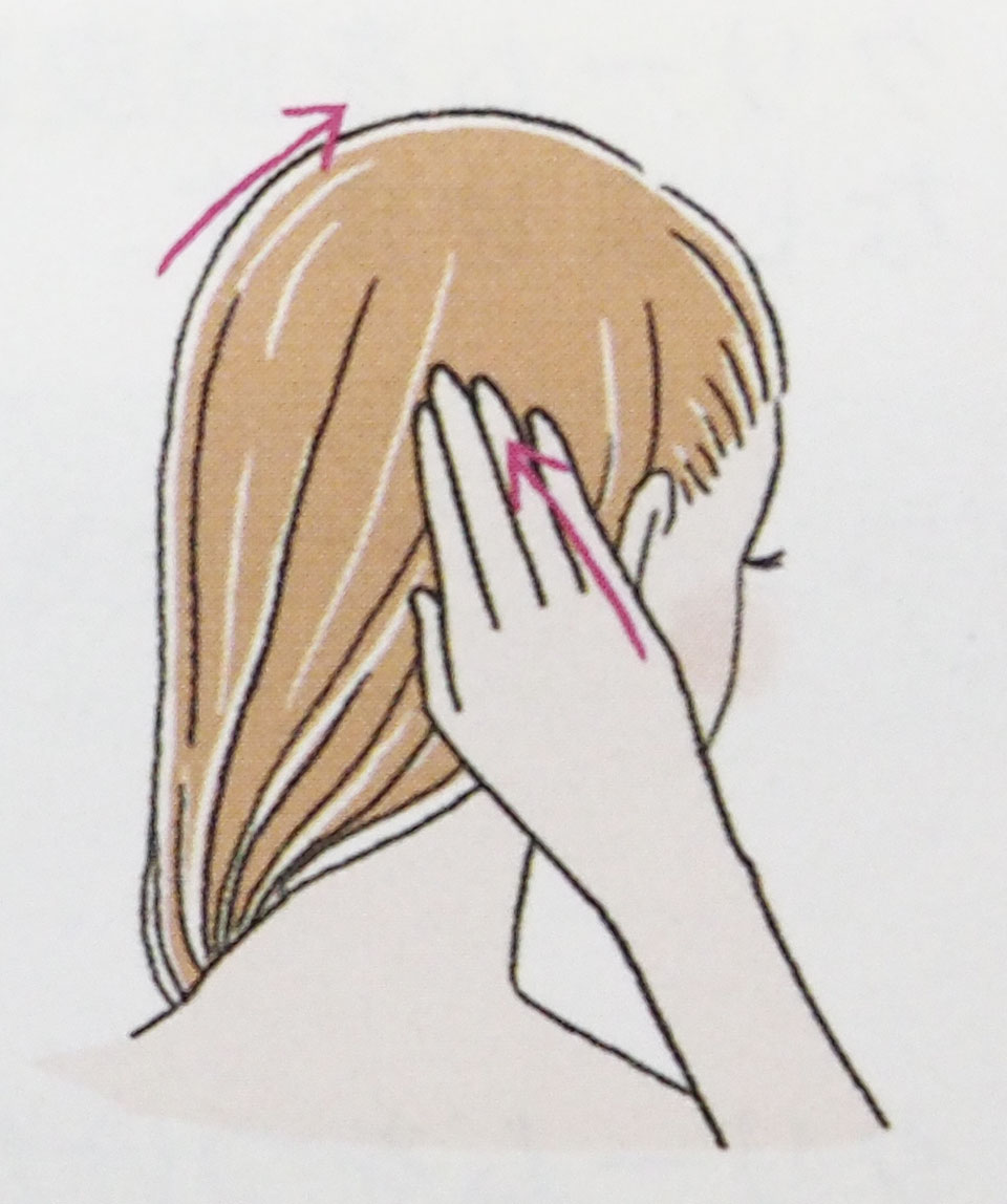 クレムドアンブラッククリームシャンプーの頭皮マッサージやり方7