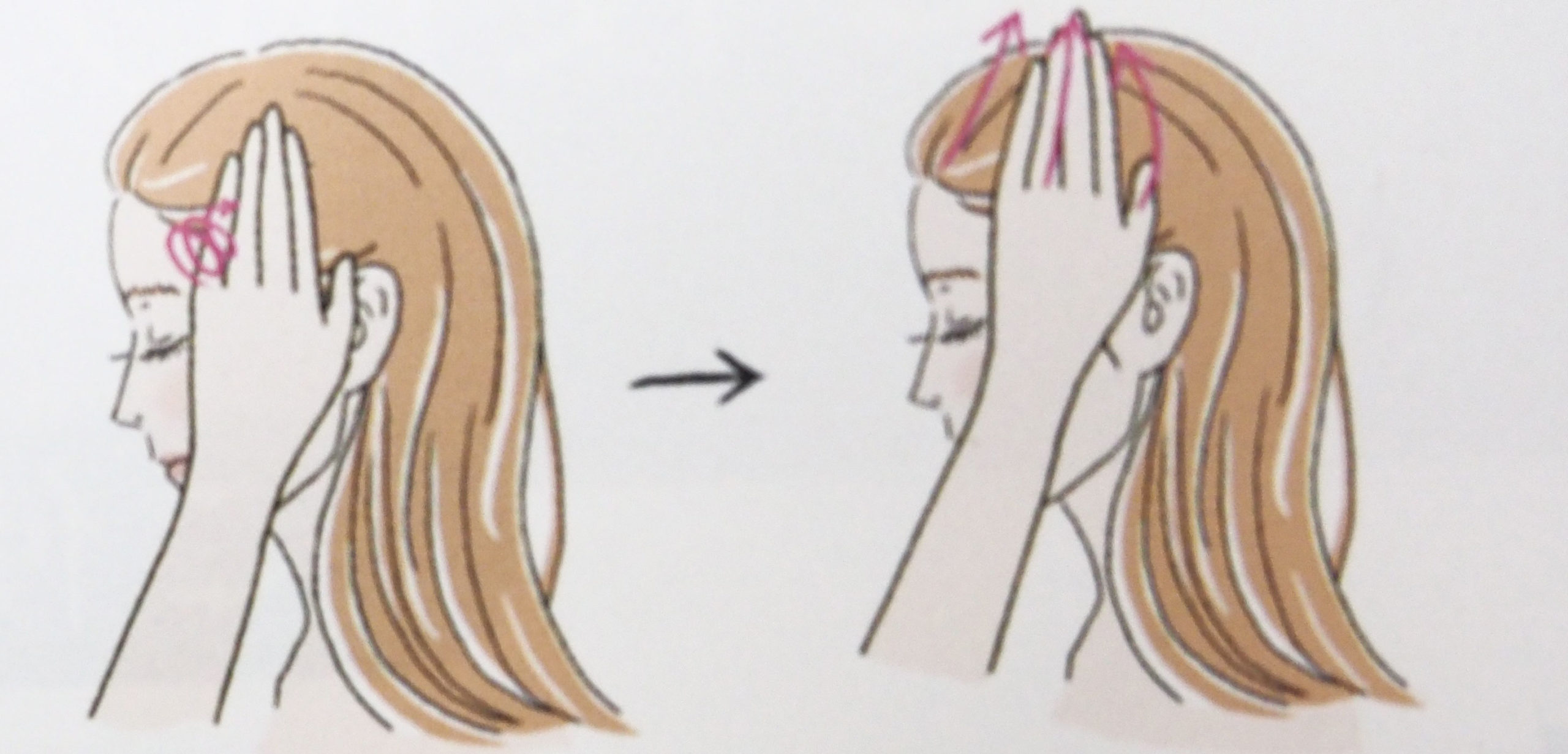 クレムドアンブラッククリームシャンプーの頭皮マッサージやり方2