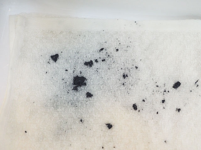 タオルへの色づき