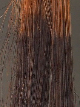 ブリーチ毛1回染毛