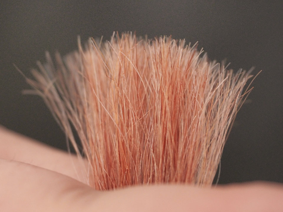 昆布の白髪用シャンプーブラックの染毛写真