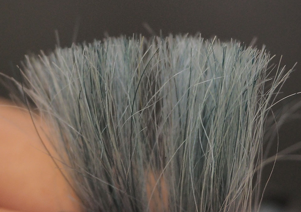 ボタニカラーHNAブラックの染毛写真