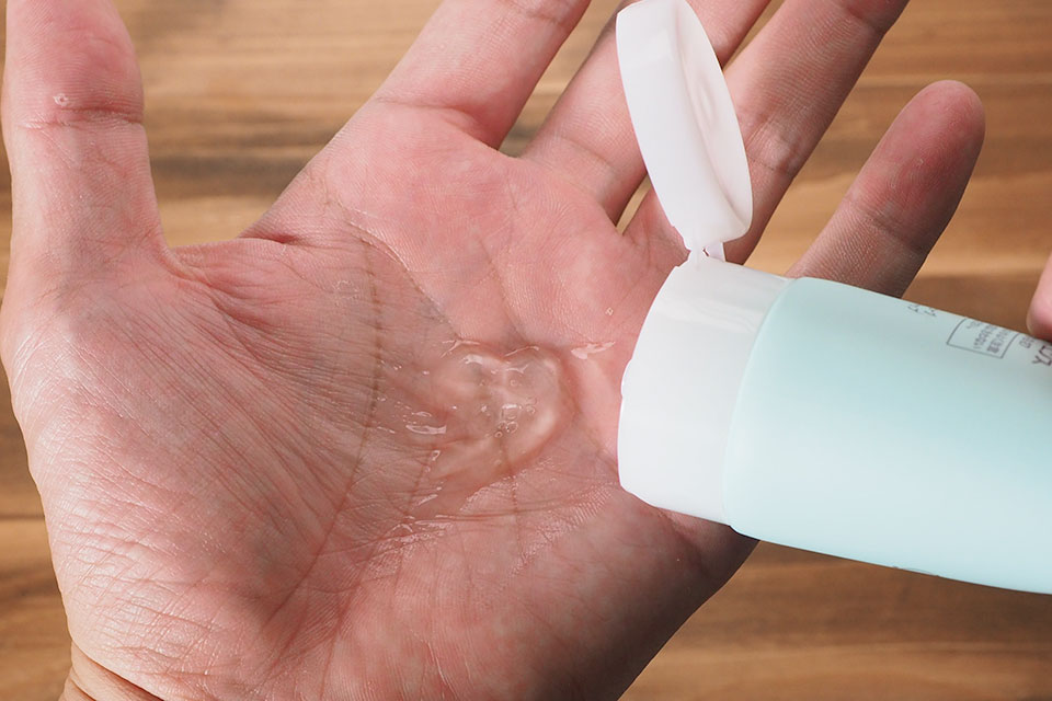 クレンジングジェルのテクスチャ