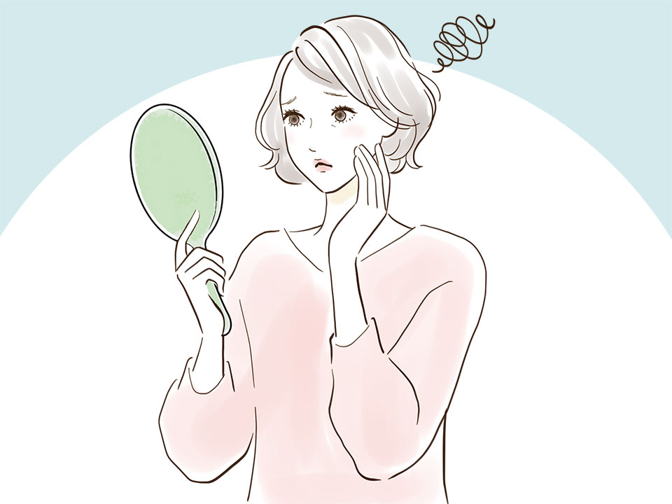 ミドルエイジの女性のイラスト