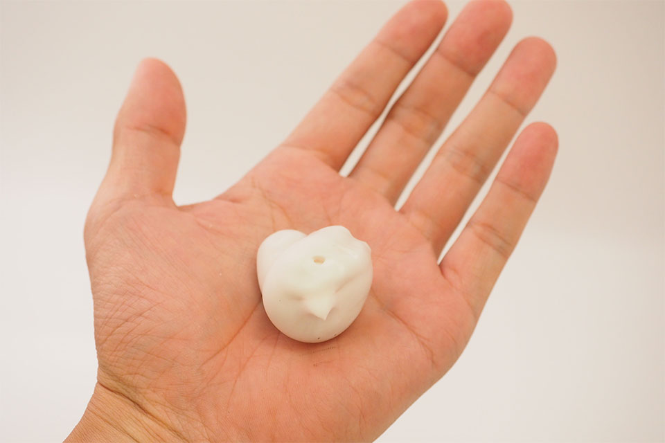 ヘアージュカラーフォームを手に出したシーン