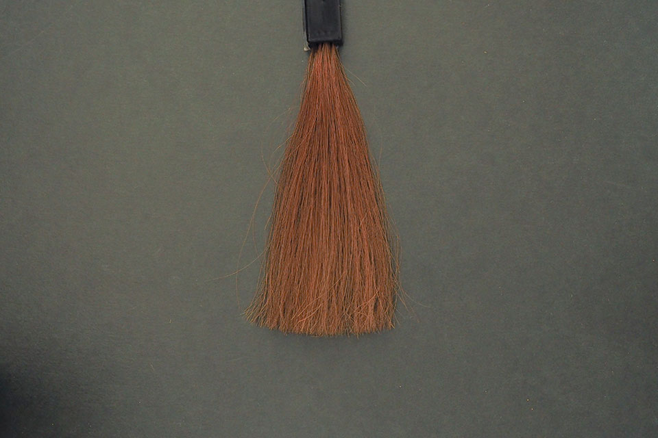 利尻カラーシャンプーライトブラウンの染毛写真