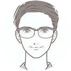 男性の顔イラスト1