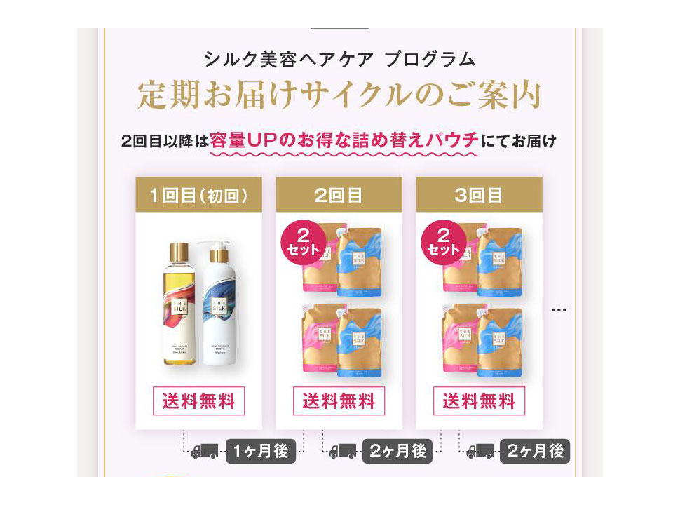 THESILK定期コースについての画像