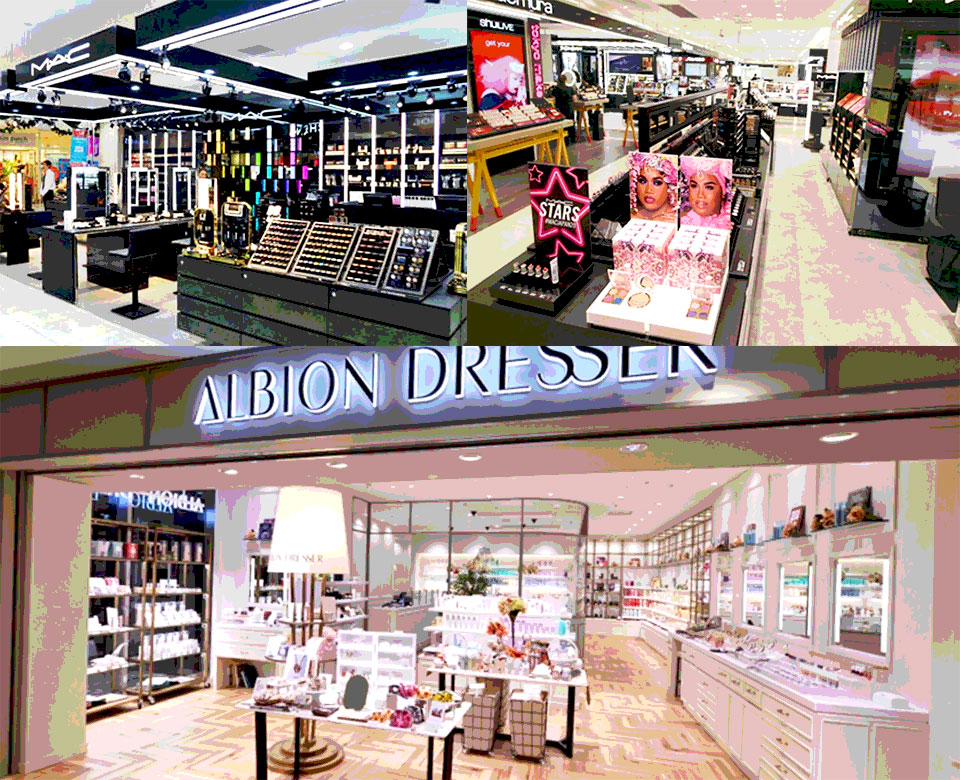 デパコス売り場の写真