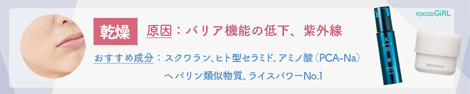 肌悩み乾燥