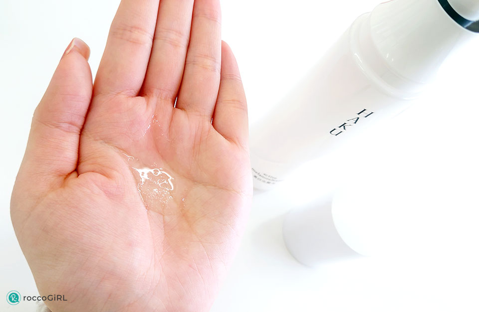 HAKUアクティブメラノリリーサー化粧水使用感写真