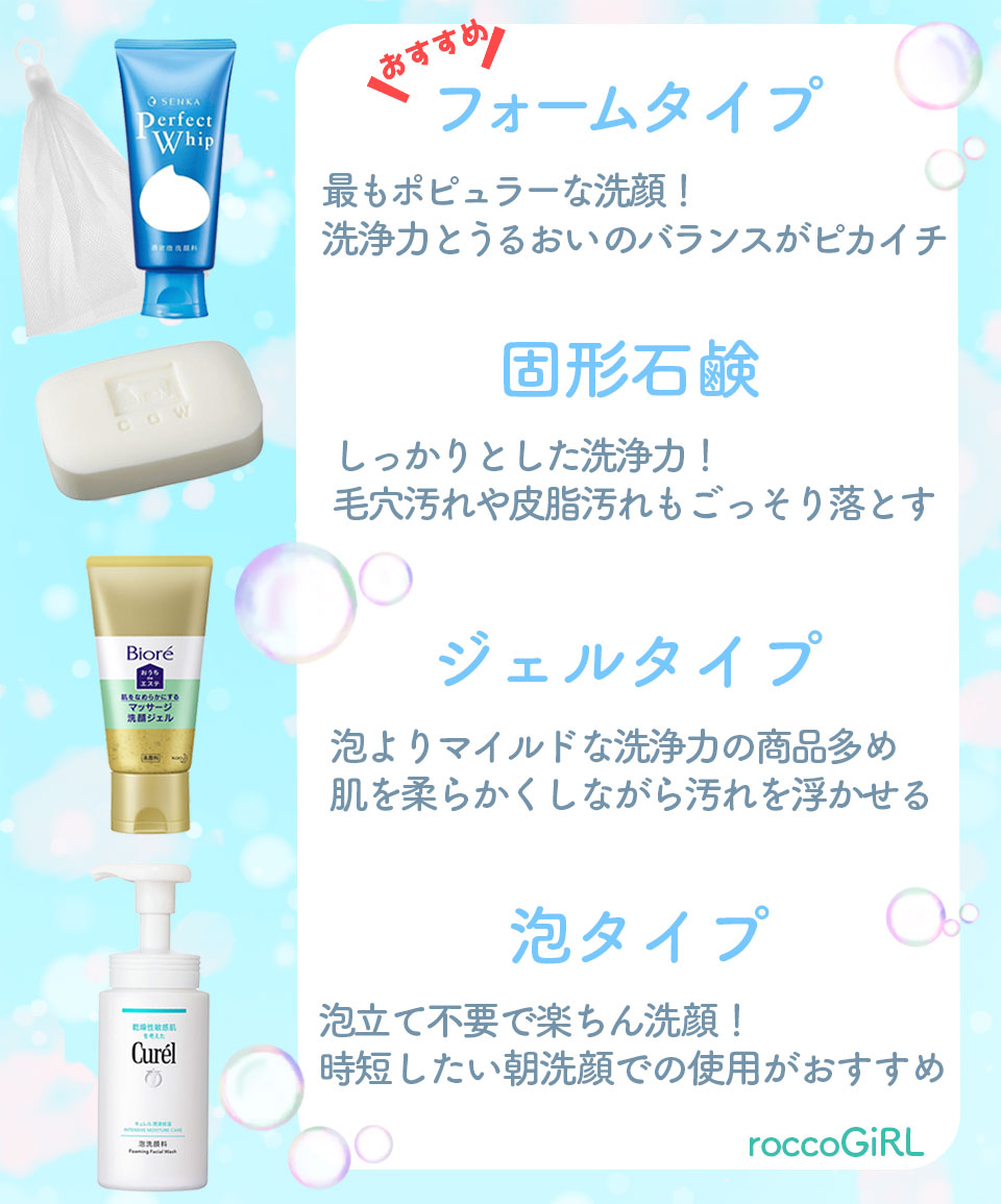 フォームタイプがおすすめな洗顔料選び方