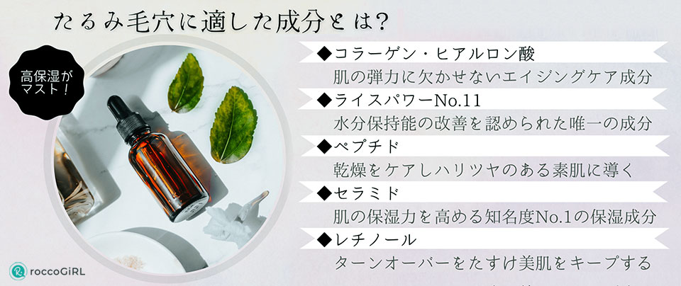 たるみ毛穴成分